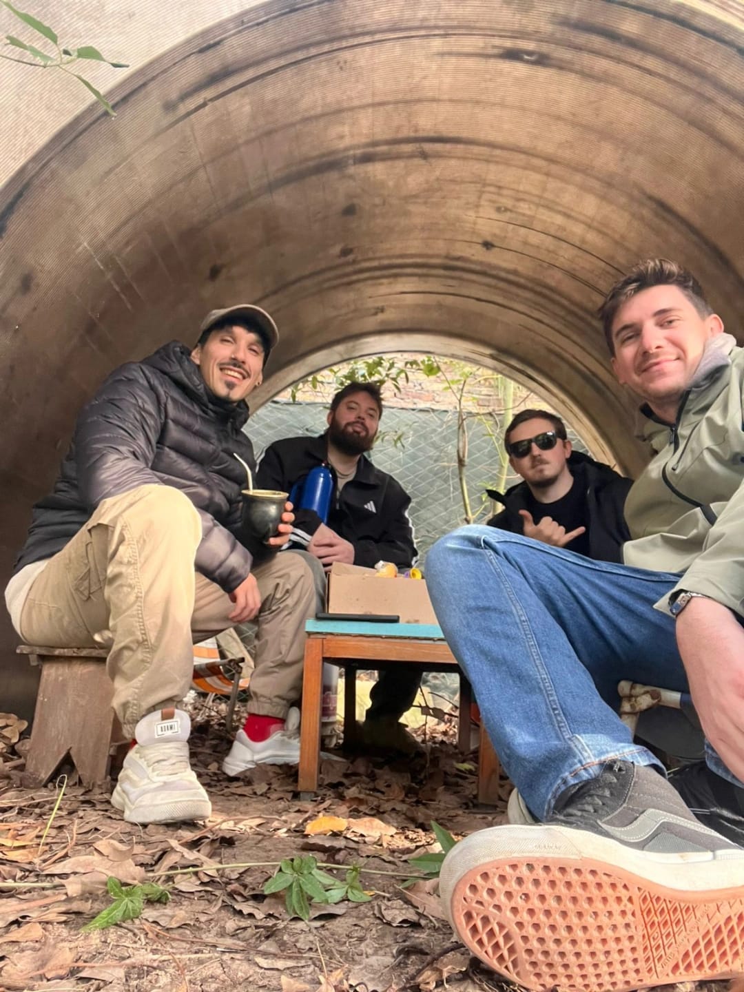 Facundo with close friends