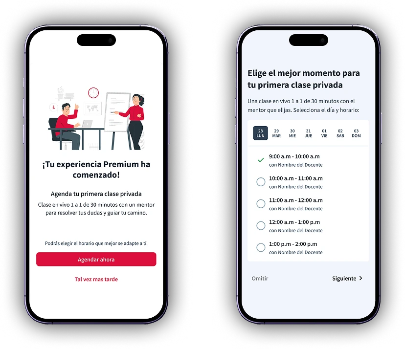 Premium activation flow design
